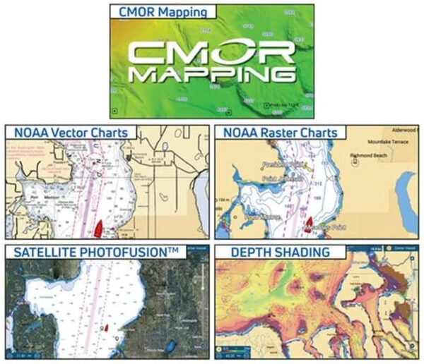 Navnet Tztouch3 9" Hybrid Control MFD W/Single Channel Chirp Sonar