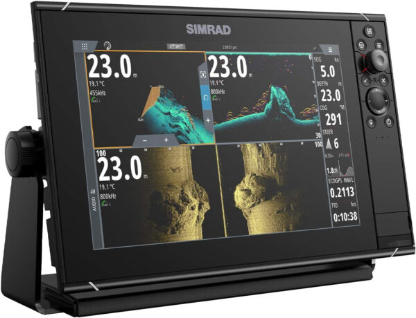 NSS12 Evo3S - 12-Inch Multifunction Fish Finder Chartplotter with Preloaded C-MAP US Enhanced Charts