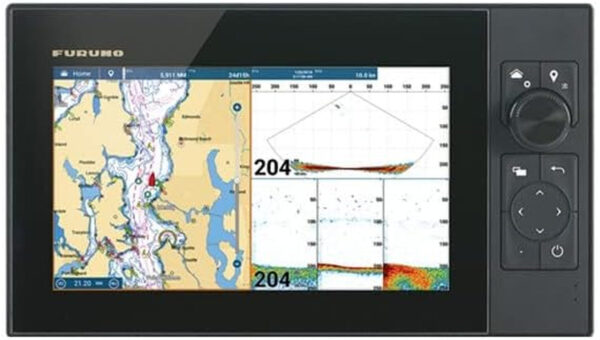 Navnet Tztouch3 9" Hybrid Control MFD W/Single Channel Chirp Sonar