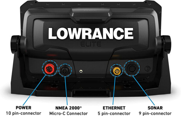 Elite FS 9 Fish Finder with Activetarget Live Sonar, Preloaded C-MAP Contour+ Charts