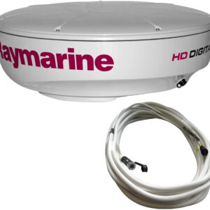 RAY-T70169 RD424HD Hi-Def Color 4KW 24-Inch Digital Radome with 10 Meter Raynet Cable