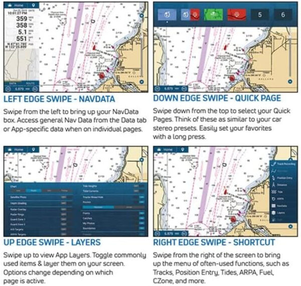 Navnet Tztouch3 9" Hybrid Control MFD W/Single Channel Chirp Sonar