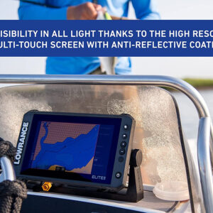 Elite FS 9 Fish Finder with Activetarget Live Sonar, Preloaded C-MAP Contour+ Charts